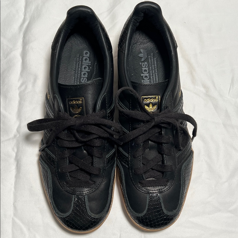 Adidas Black and Gold Men's Sneakers - Picture 3 of 10